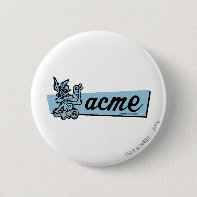 WILE E. COYOTE™ Acme 4 6 Cm Round Badge (Front)