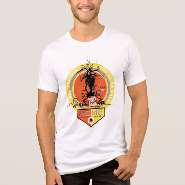WILE E. COYOTE™ Acme - 68% Certain You'll Be Safe Tri-Blend Shirt (Front)