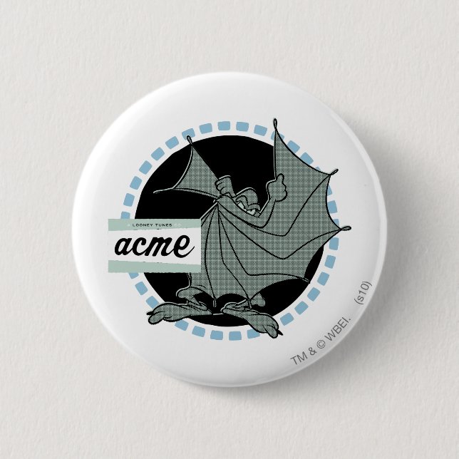 WILE E. COYOTE™ Acme Products 5 6 Cm Round Badge (Front)