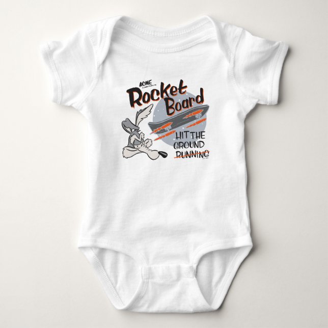 WILE E. COYOTE™ ACME Rocket Board Baby Bodysuit (Front)