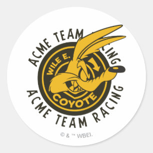 WILE E. COYOTE™ Acme Team Racing Classic Round Sticker