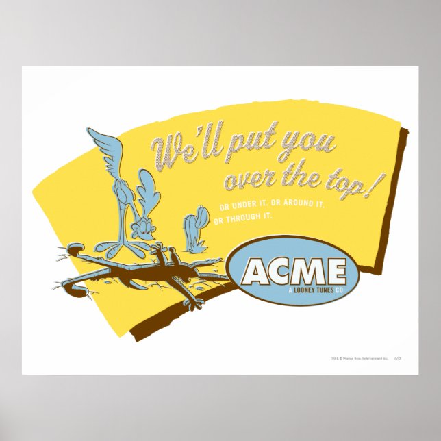 Wile E Coyote and ROAD RUNNER™ Acme Poster (Front)