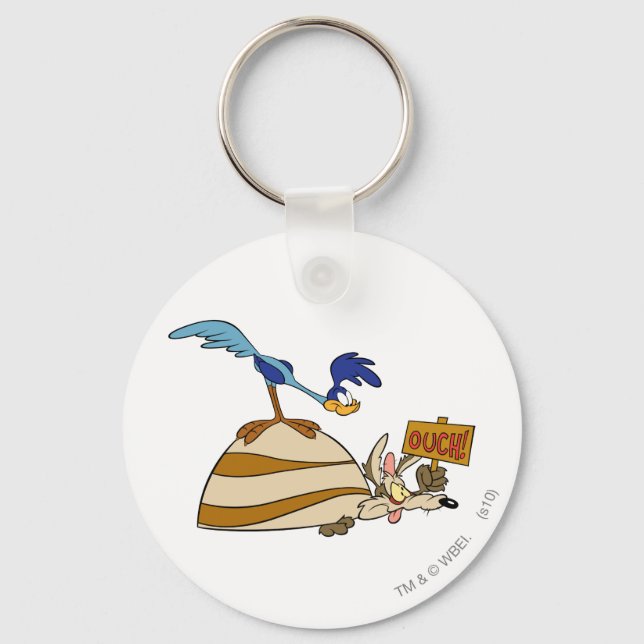 WILE E. COYOTE™ and ROAD RUNNER™ Boulder Key Ring (Front)