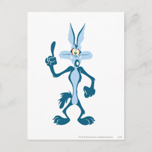 Wile E. Coyote Blue Aha! Postcard