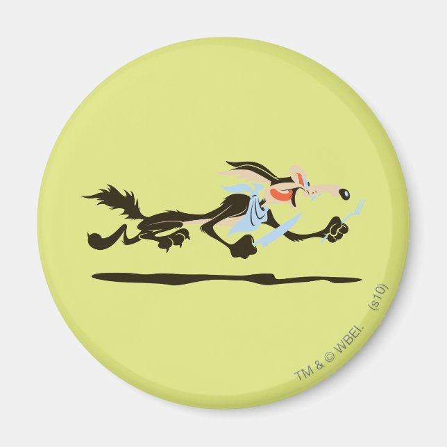 WILE E. COYOTE™ Chasing dinner Magnet (Front)