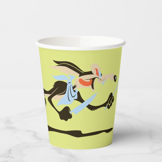 WILE E. COYOTE™ Chasing dinner Paper Cups (Left)