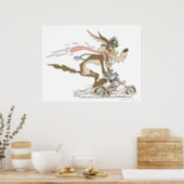 Wile E. Coyote Cycle Racer Poster (Kitchen)