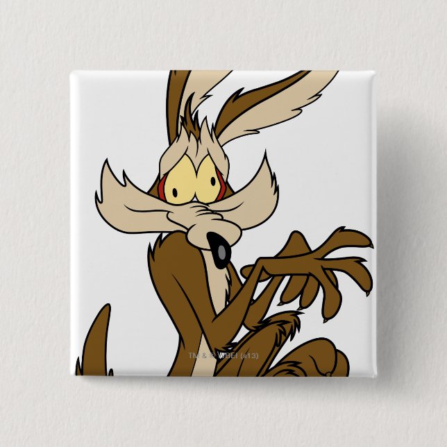 WILE E. COYOTE™ Derp 15 Cm Square Badge (Front)