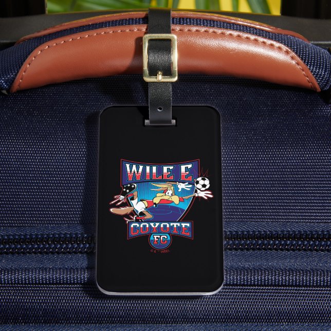WILE E. COYOTE™ Football Club Badge Luggage Tag (Front Insitu 2)