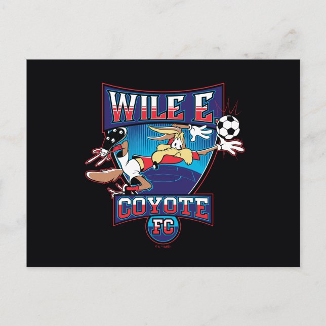 WILE E. COYOTE™ Football Club Badge Postcard (Front)