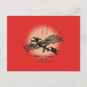 WILE E. COYOTE™   Genius - Have Brain Will Travel Postcard