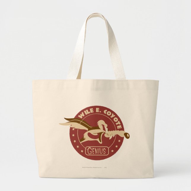 Wile E. Coyote Genius Large Tote Bag (Front)