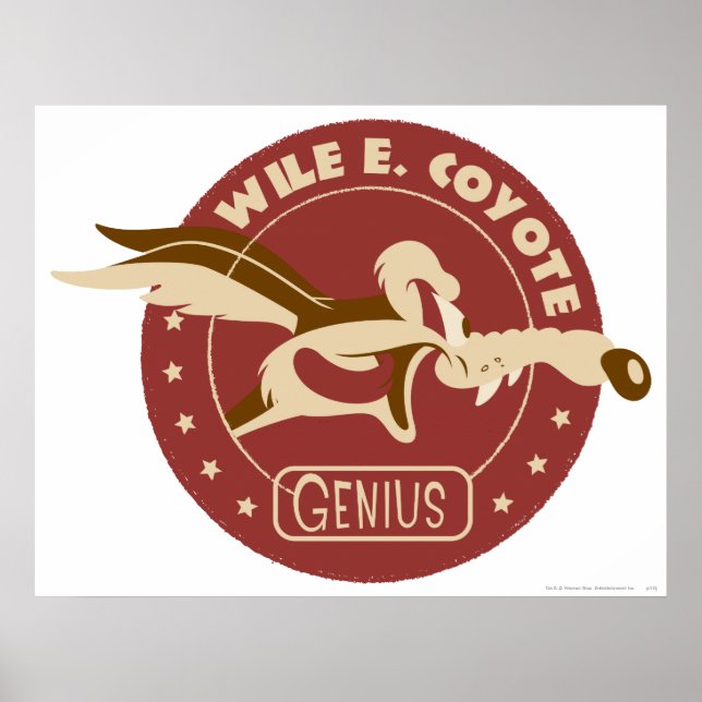Wile E. Coyote Genius Poster (Front)