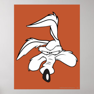 Wile E. Coyote Head Shot Poster