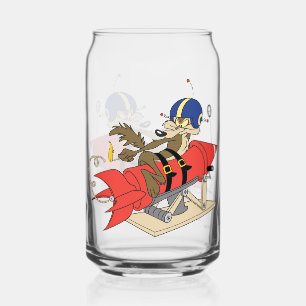 WILE E. COYOTE™ Launching Red Rocket Can Glass