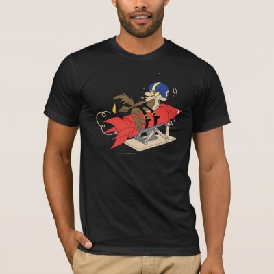 Wile E Coyote Launching Red Rocket All Over Print T Shirt