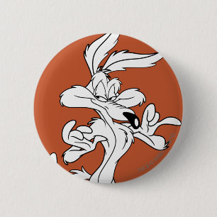 WILE E. COYOTE™ Looking Pleased 6 Cm Round Badge