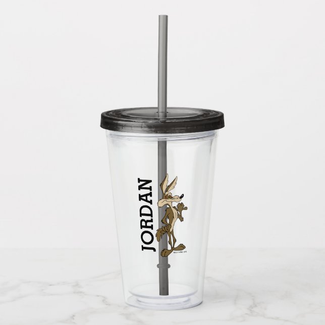 WILE E. COYOTE™ Looking Proud Acrylic Tumbler (Front)