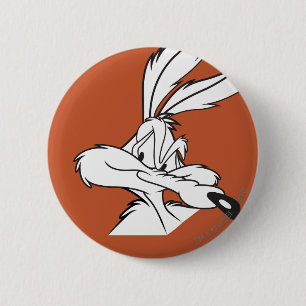 Wile E. Coyote Looking sneaky 6 Cm Round Badge