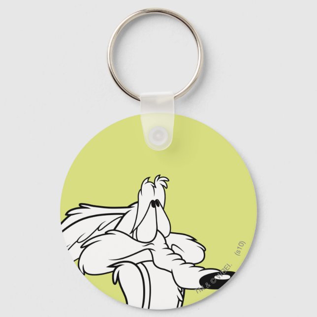 WILE E. COYOTE™ Looking Up Key Ring (Front)