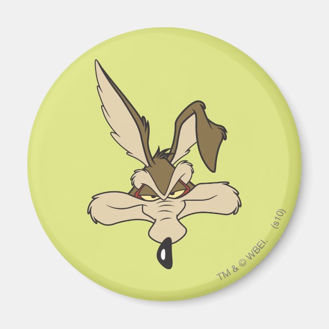 Wile E. Coyote Pleased Head Shot Magnet (Front)