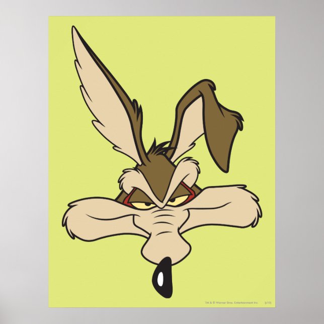 Wile E. Coyote Pleased Head Shot Poster (Front)