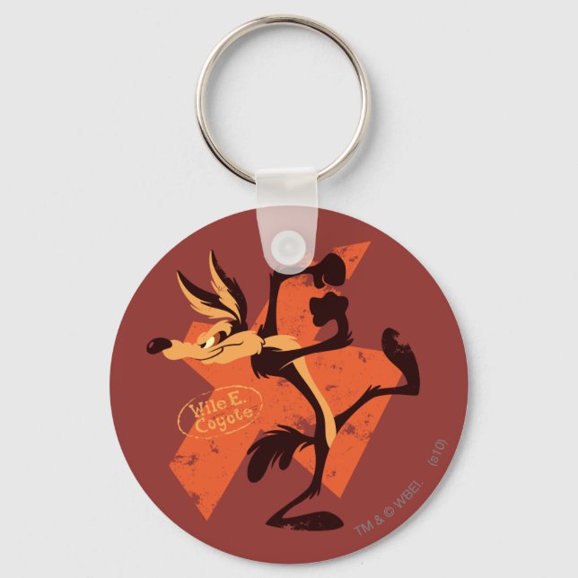 WILE E. COYOTE™ Preparing To Run Key Ring (Front)