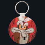 WILE E. COYOTE™ Red Fury Key Ring<br><div class="desc">This product features a piece from the Gallery Art Collection. This image was uniquly designed by the Looniest of Artists!</div>