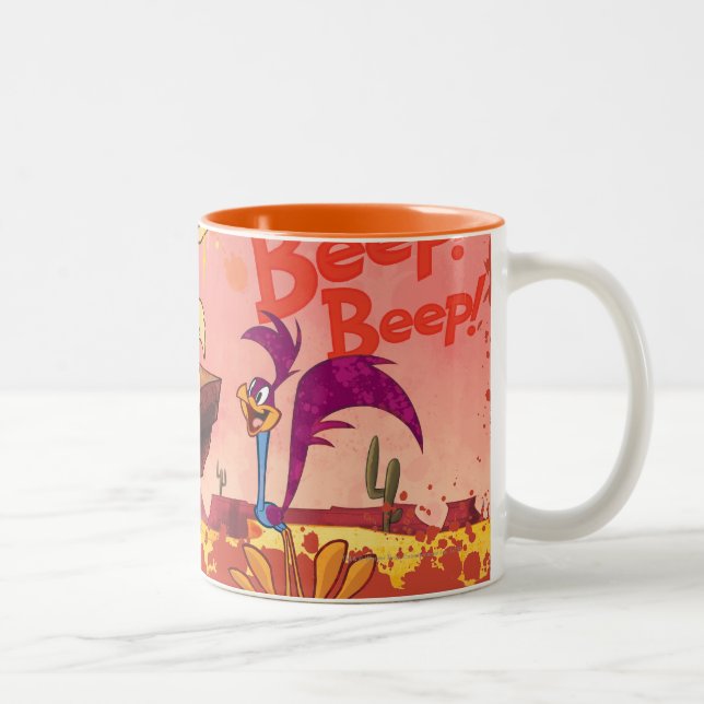 WILE E. COYOTE™ & ROAD RUNNER™ BEEP BEEP!™ Two-Tone COFFEE MUG (Right)