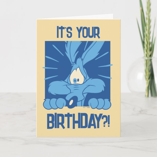 WILE E. COYOTE™ Shocked Expression Card (Front)