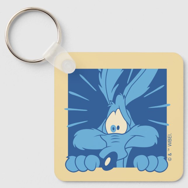 WILE E. COYOTE™ Shocked Expression Key Ring (Front)