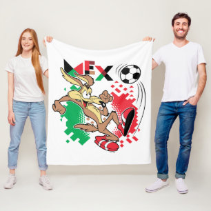 WILE E. COYOTE™ Team Mexico Soccer Graphic Fleece Blanket