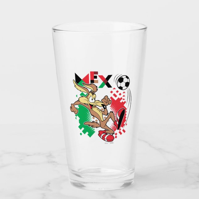 WILE E. COYOTE™ Team Mexico Soccer Graphic Glass (Front)
