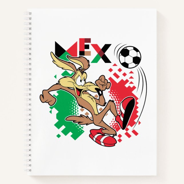 WILE E. COYOTE™ Team Mexico Soccer Graphic Notebook (Front)