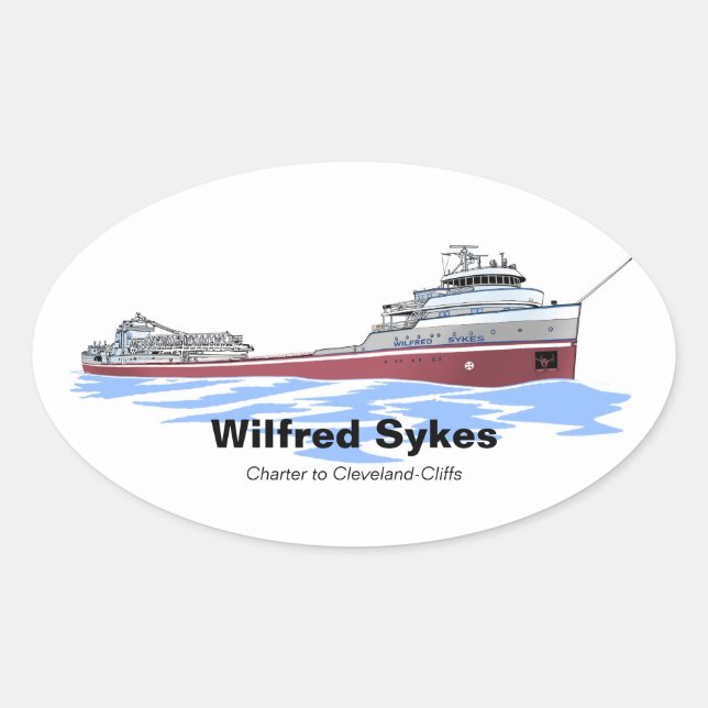 Wilfred Sykes Cleveland Cliffs Oval Sticker (Front)