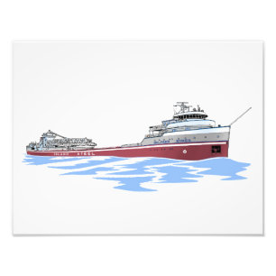 Wilfred Sykes self unloader Inland Photo Print