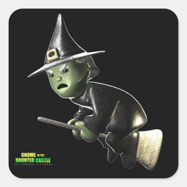 Wilga Witch Square Sticker (Front)