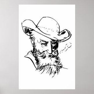 Wilhelm Busch Self Portrait Poster