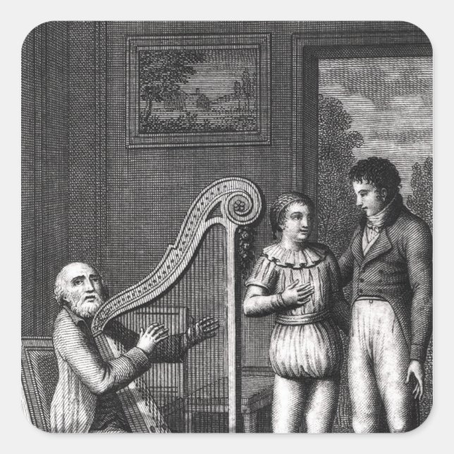 Wilhelm Meister's Apprenticeship' Square Sticker (Front)