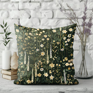 Wilhelmina Dark Daisy Floral Cushion