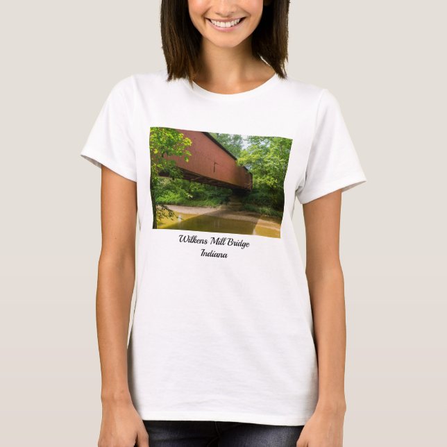 Wilkens Mill Covered Bridge T-shirt (Front)