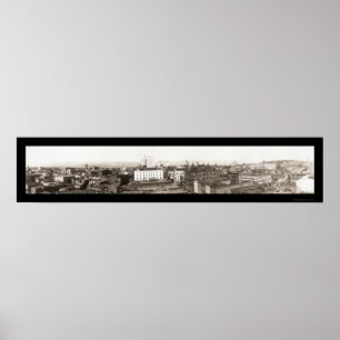 Wilkes-Barre Birdseye Photo 1921 Poster