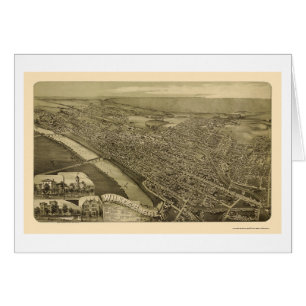 Wilkes-Barre, PA Panoramic Map - 1889