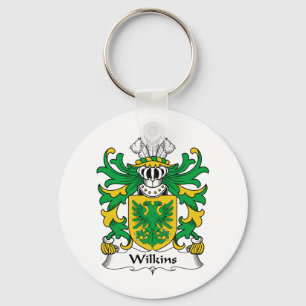 Wilkins Family Crest Key Ring