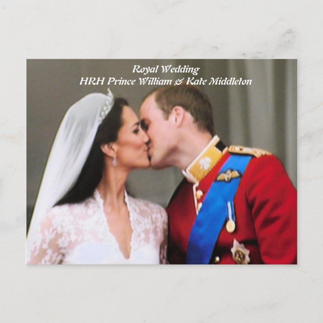 Will and Kate Royal Wedding Postcard (Front)