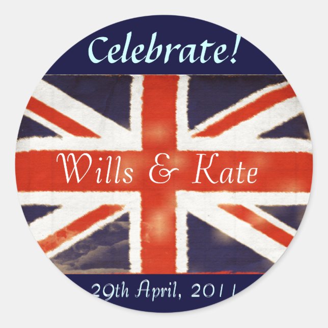 Will and Kate Royal Wedding Stickers (Front)