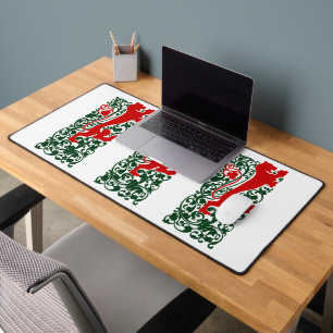 Will Bradley Heraldic Lion Desk Mat