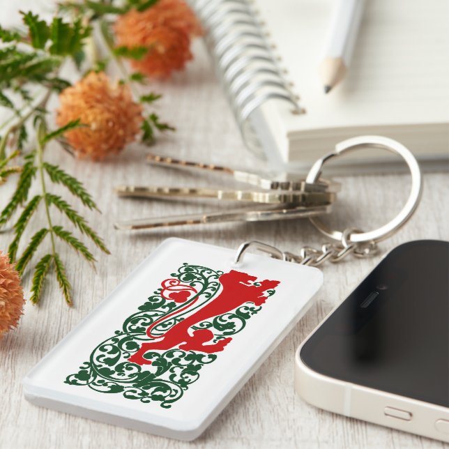 Will Bradley Heraldic Lion Key Ring (Front Right)