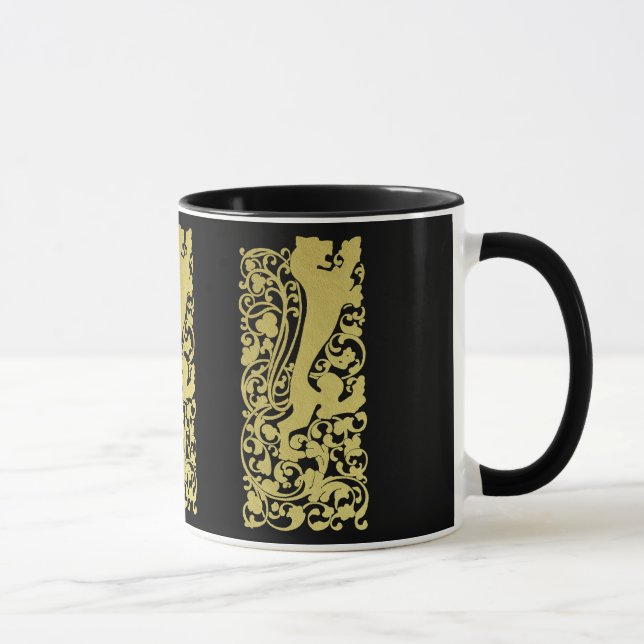 Will Bradley Heraldic Lion Mug (Right)