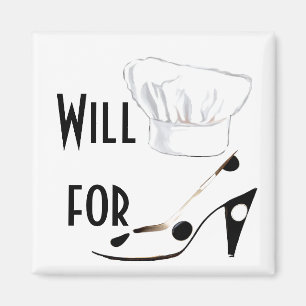 Will Cook for Shoes Magnet